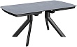стол Атланта-3/Е (керамика) 130х90(+37) (ноги черные) (керамика ARMANI GREY)