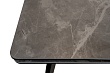 Стол Татами-2C 120х80 (+30+30) (царга Чёрный/кер. Armani Grey)