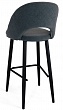 стул Капри-4 БАРНЫЙ нога черная 700 (Т177 графит)