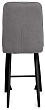 стул Бакарди полубарный нога черная 600 (Т180 светло-серый)