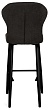 стул Марио барный нога черная 700 (Т190 горький шоколад)